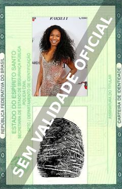 Imagem hipotética representando a carteira de identidade de Donna Simone Johnson
