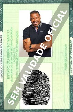 Imagem hipotética representando a carteira de identidade de Dorien Wilson