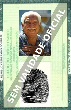 Imagem hipotética representando a carteira de identidade de Dorival Caymmi
