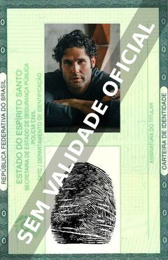 Imagem hipotética representando a carteira de identidade de Dudu Azevedo