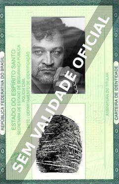 Imagem hipotética representando a carteira de identidade de Ed O'Ross