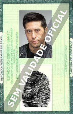 Imagem hipotética representando a carteira de identidade de Eddie Martinez
