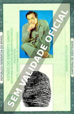 Imagem hipotética representando a carteira de identidade de Ednei Giovenazzi