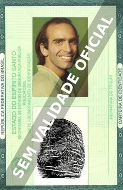 Imagem hipotética representando a carteira de identidade de Eduardo Conde