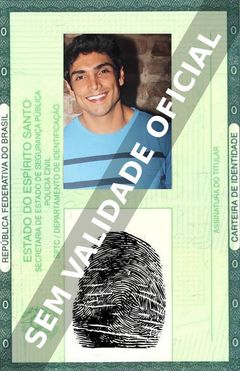 Imagem hipotética representando a carteira de identidade de Eduardo Paiva