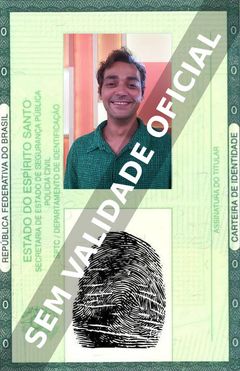 Imagem hipotética representando a carteira de identidade de Eduardo Sterblitch