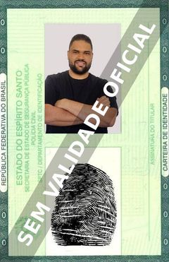 Imagem hipotética representando a carteira de identidade de Elias Nunes
