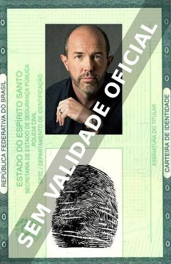 Imagem hipotética representando a carteira de identidade de Eric Lange