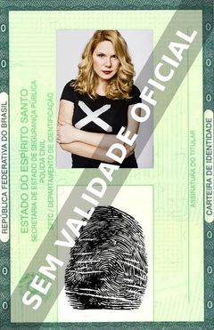 Imagem hipotética representando a carteira de identidade de Erika Lust