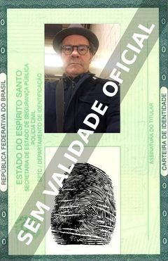 Imagem hipotética representando a carteira de identidade de Ethan Phillips