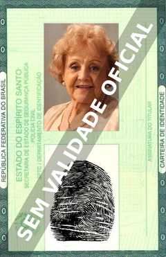 Imagem hipotética representando a carteira de identidade de Eva Todor