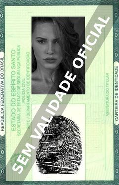 Imagem hipotética representando a carteira de identidade de Eve Mauro