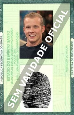 Imagem hipotética representando a carteira de identidade de Fabian Hambüchen