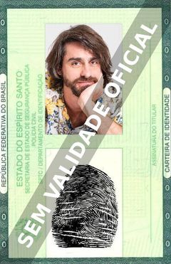 Imagem hipotética representando a carteira de identidade de Felipe Abib