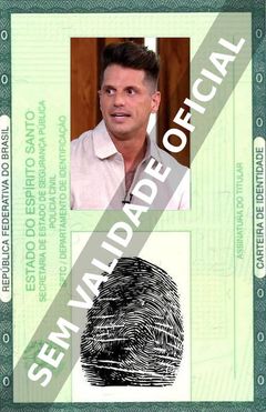 Imagem hipotética representando a carteira de identidade de Fernando Fernandes