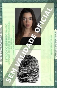 Imagem hipotética representando a carteira de identidade de Filipa Pinto