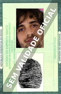 Imagem hipotética representando a carteira de identidade de Fiuk