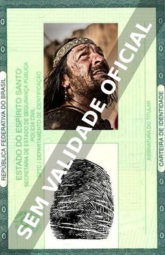 Imagem hipotética representando a carteira de identidade de Francis Magee