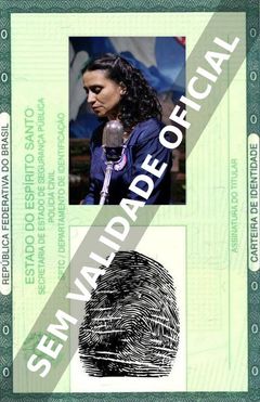 Imagem hipotética representando a carteira de identidade de Francisca Gavilán