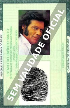 Imagem hipotética representando a carteira de identidade de Francisco Di Franco