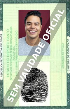 Imagem hipotética representando a carteira de identidade de Francisco Ramos