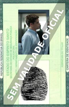 Imagem hipotética representando a carteira de identidade de François-Xavier Demaison