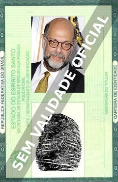 Imagem hipotética representando a carteira de identidade de Fred Melamed