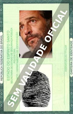 Imagem hipotética representando a carteira de identidade de Frédéric Pierrot