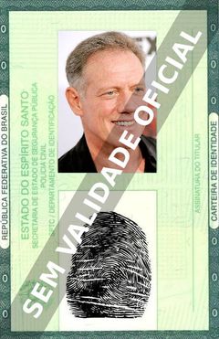 Imagem hipotética representando a carteira de identidade de Fredric Lehne