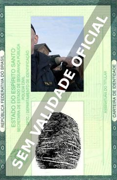 Imagem hipotética representando a carteira de identidade de Fredrik Gunnarsson