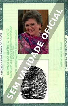 Imagem hipotética representando a carteira de identidade de Fritzi Burr