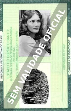 Imagem hipotética representando a carteira de identidade de Gail Strickland