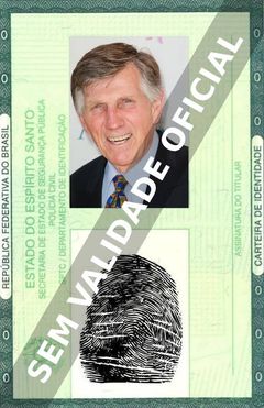 Imagem hipotética representando a carteira de identidade de Gary Collins