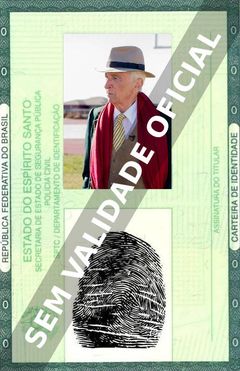 Imagem hipotética representando a carteira de identidade de Gay Talese