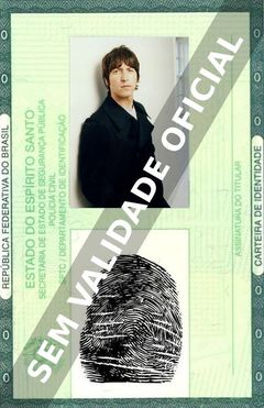 Imagem hipotética representando a carteira de identidade de Gem Archer