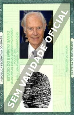 Imagem hipotética representando a carteira de identidade de George Martin