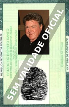 Imagem hipotética representando a carteira de identidade de George Wendt