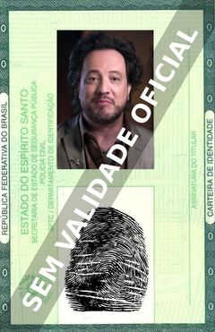 Imagem hipotética representando a carteira de identidade de Giorgio A. Tsoukalos