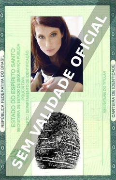 Imagem hipotética representando a carteira de identidade de Gracinda Nave
