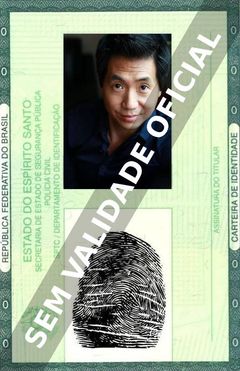 Imagem hipotética representando a carteira de identidade de Greg Chun