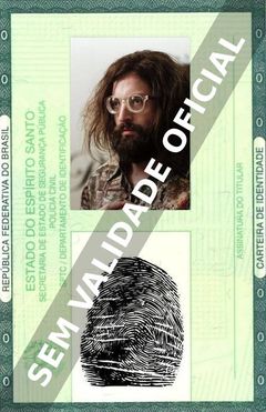 Imagem hipotética representando a carteira de identidade de Gregório Duvivier