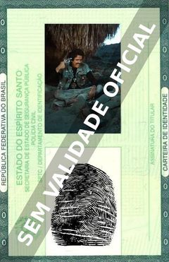 Imagem hipotética representando a carteira de identidade de Greydon Clark