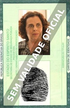 Imagem hipotética representando a carteira de identidade de Guida Vianna