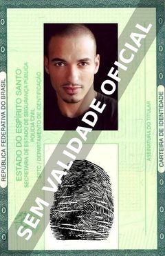 Imagem hipotética representando a carteira de identidade de Haaz Sleiman