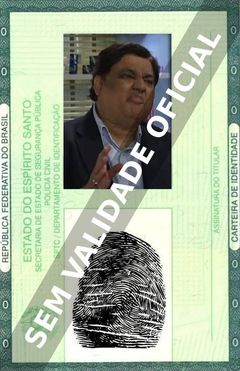 Imagem hipotética representando a carteira de identidade de Harish Patel