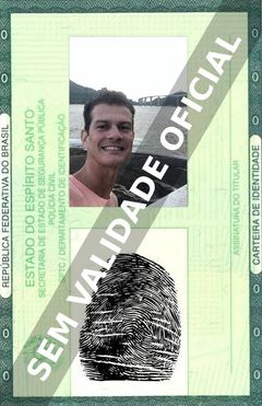 Imagem hipotética representando a carteira de identidade de Heloizio