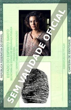 Imagem hipotética representando a carteira de identidade de Hermila Guedes