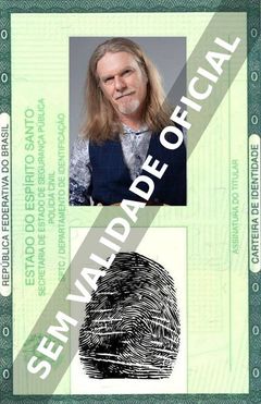 Imagem hipotética representando a carteira de identidade de Humberto Gessinger