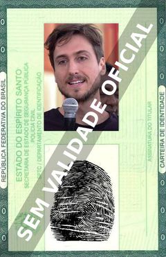 Imagem hipotética representando a carteira de identidade de Igor Angelkorte