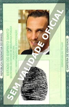 Imagem hipotética representando a carteira de identidade de Igor Rickli